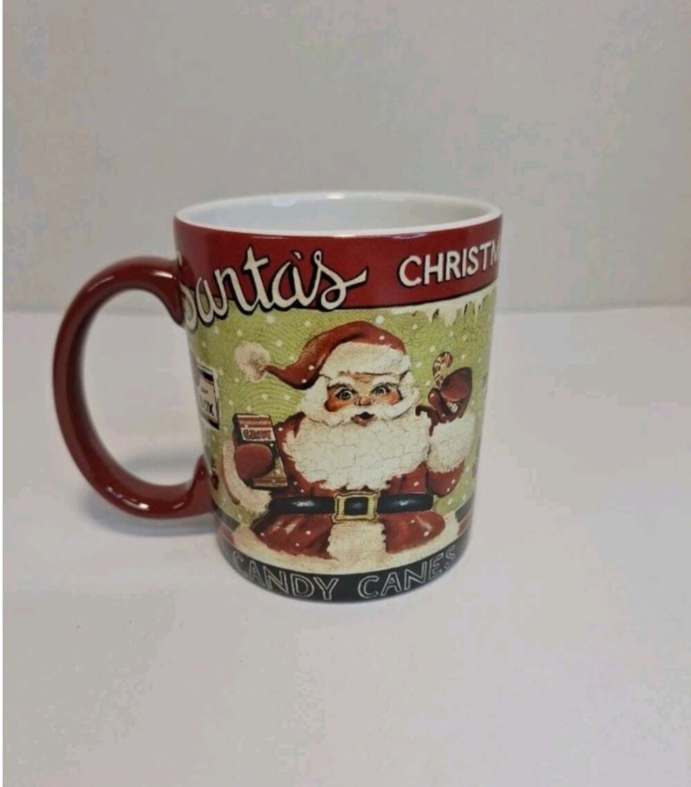 Santa's Candy Canes Christmas Mug by Lang